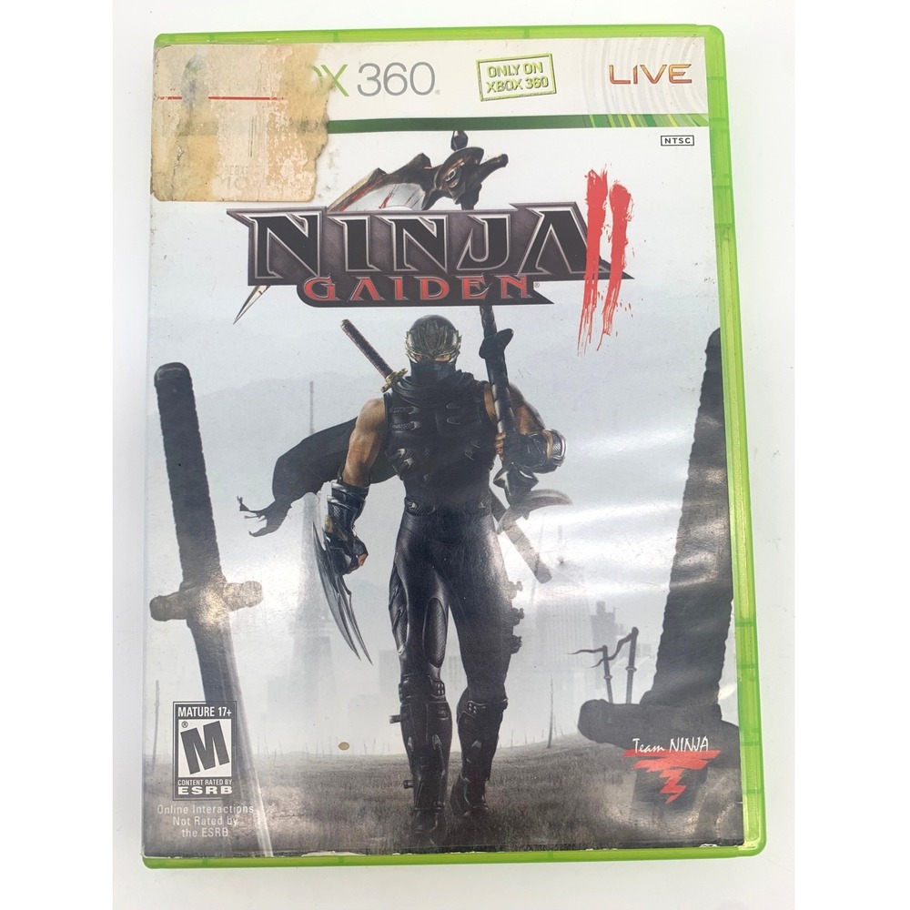 Tecmo Ninja Gaiden II Xbox 360 Green Case Action Adventure Game